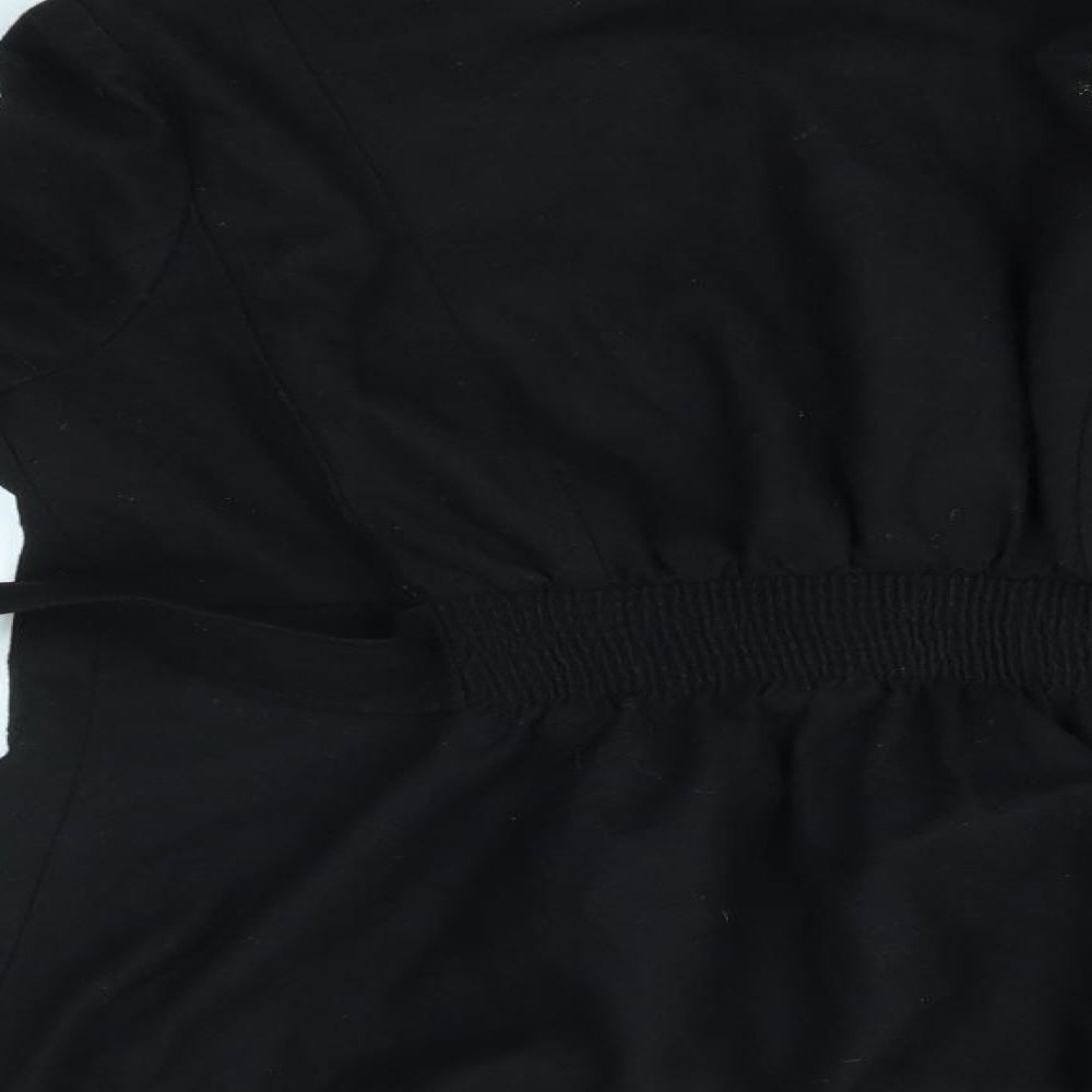 New Look Womens Black   Overcoat Coat Size 14