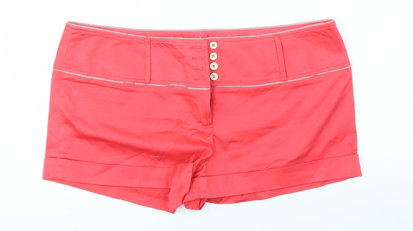 New Look Womens Pink   Chino Shorts Size 18