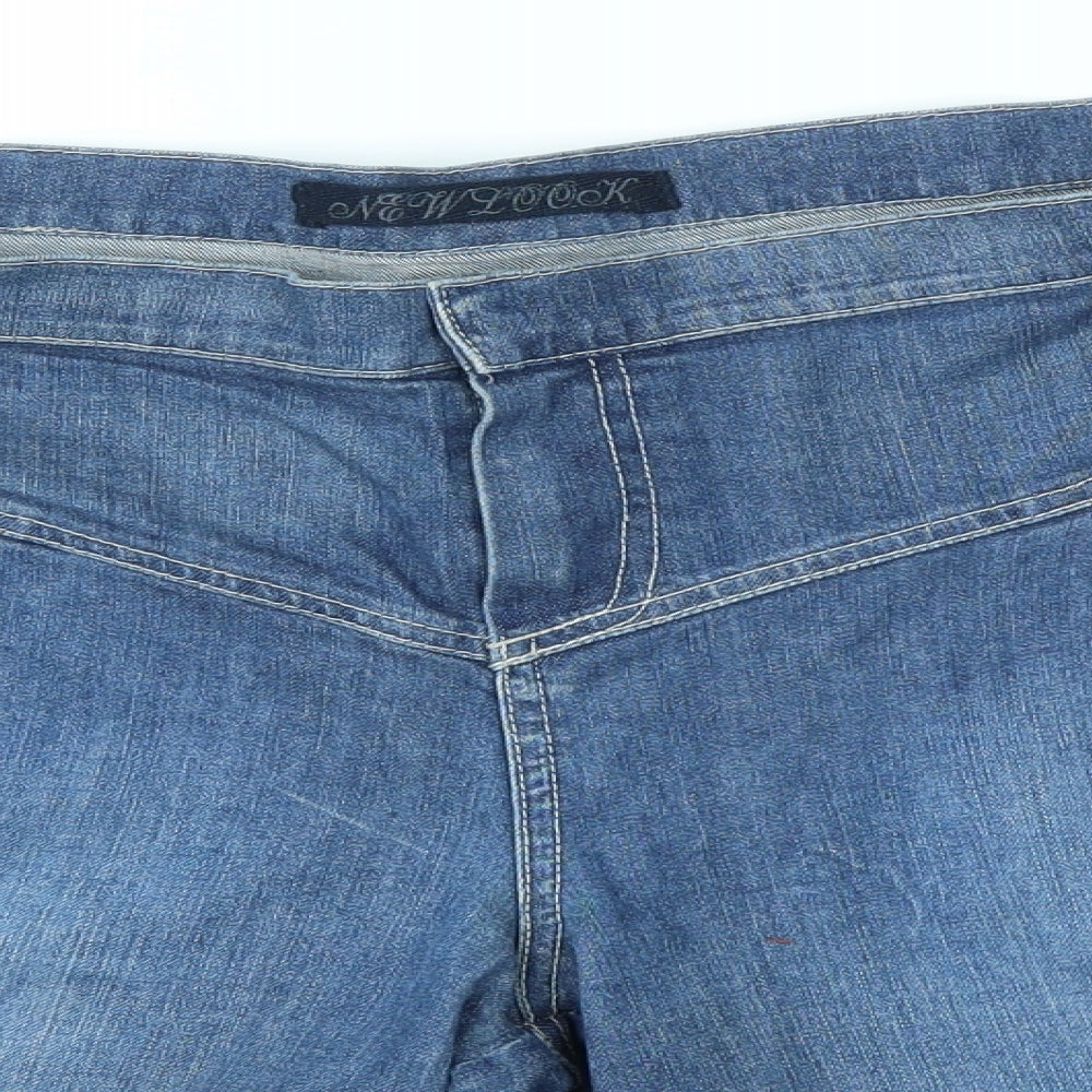 New Look Womens Blue   Boyfriend Shorts Size 16
