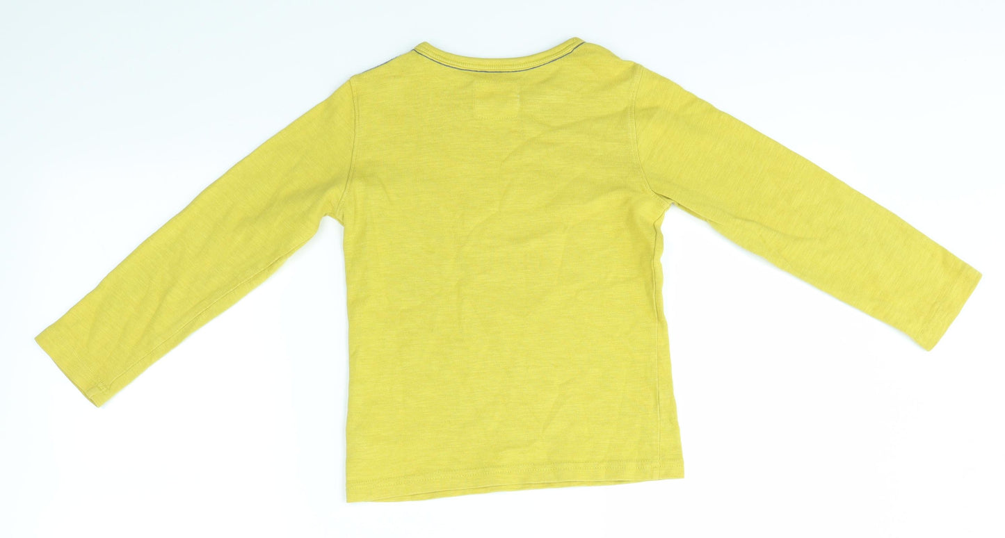 Mothercare Boys Yellow   Basic T-Shirt Size 5-6 Years