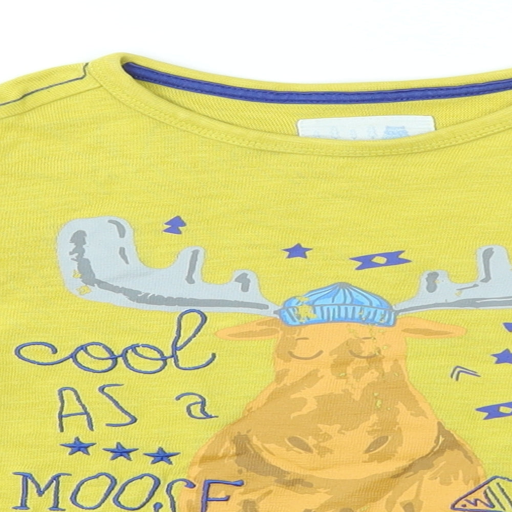 Mothercare Boys Yellow   Basic T-Shirt Size 5-6 Years