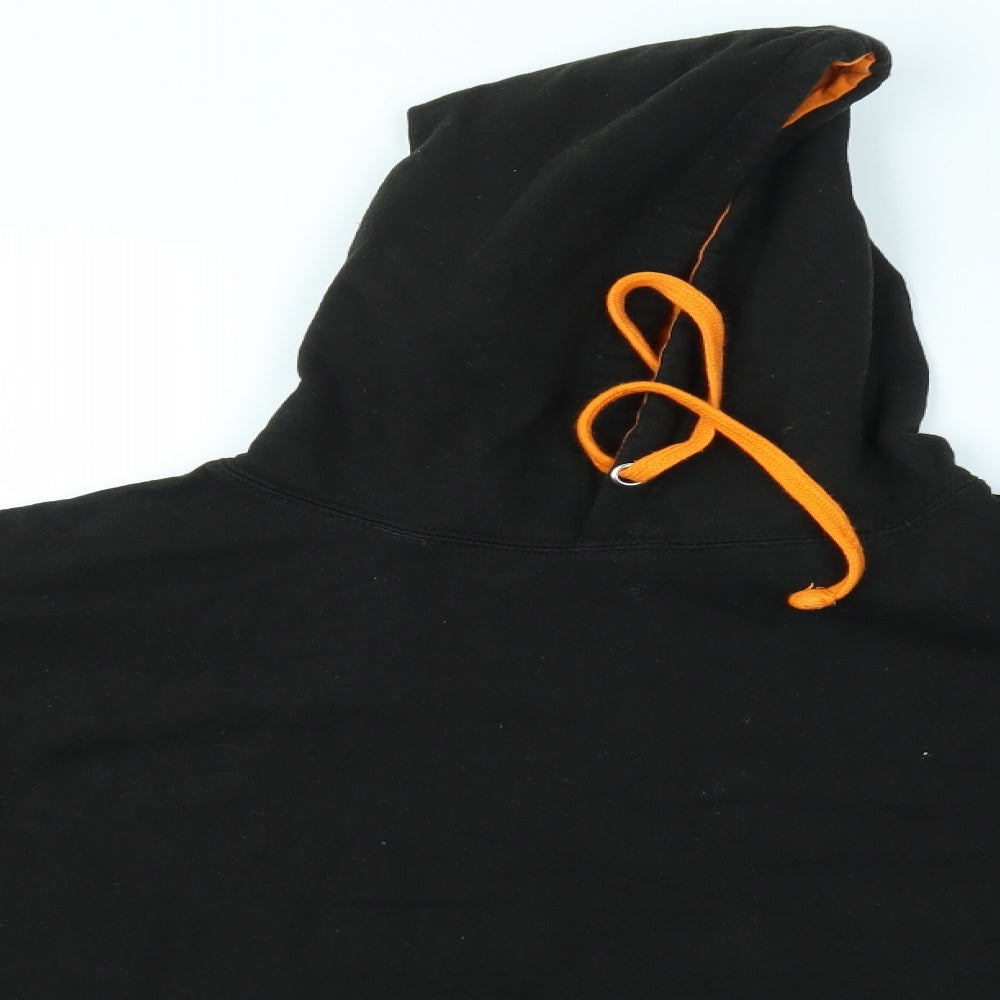 Awdis Mens Black   Pullover Hoodie Size M