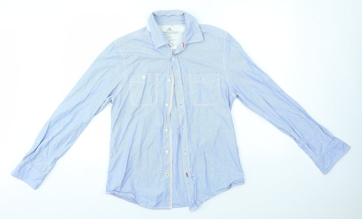 EASY 1973 Mens Blue Dress Shirt Size S