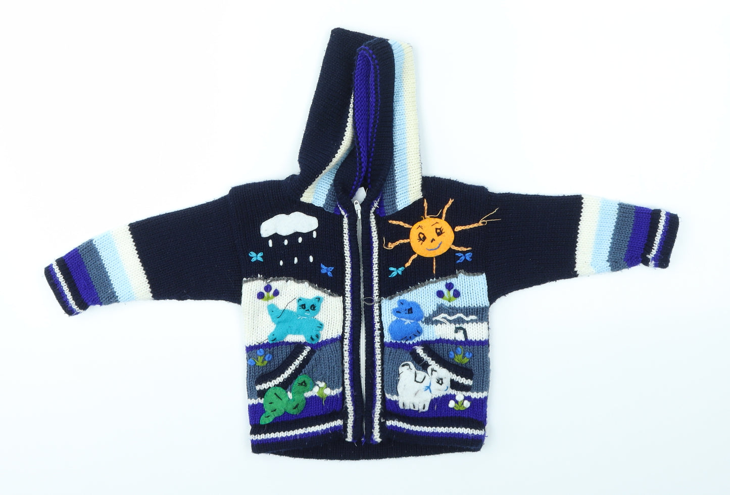 Preworn Baby Multicoloured   Full Zip Jumper Size 0-3 Months