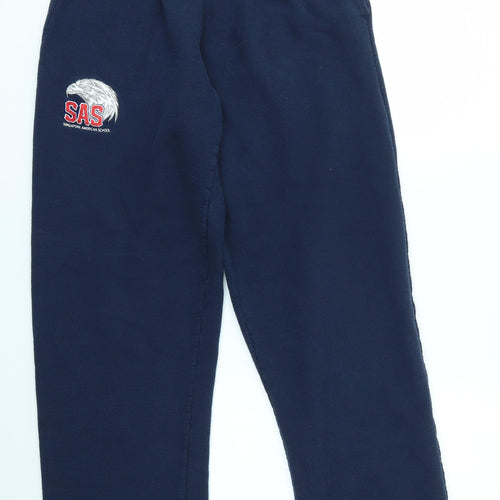 Gildan Mens Blue   Jogger Trousers Size M L29 in - SAS