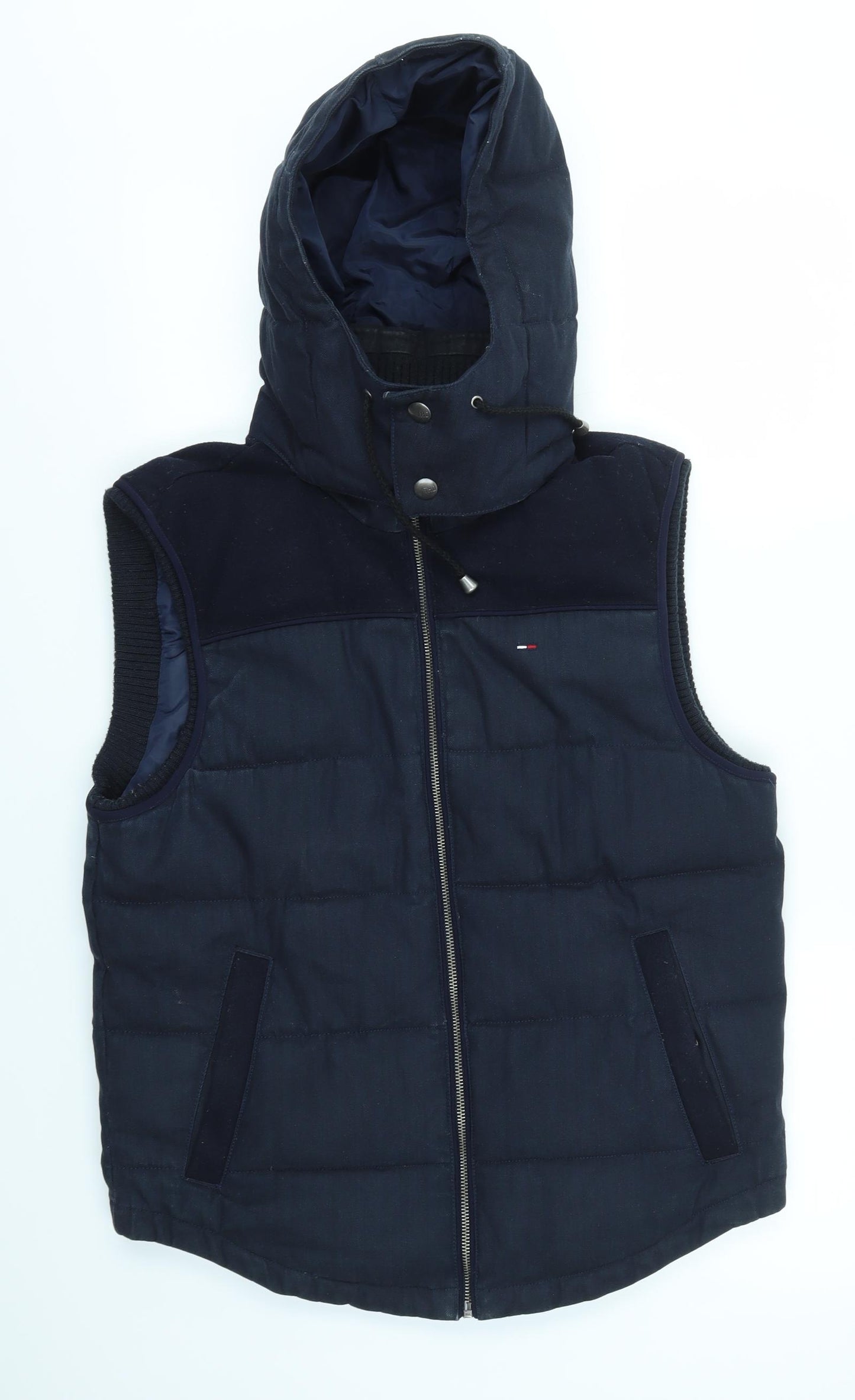 Hilfiger Denim Mens Blue   Gilet Coat Size S