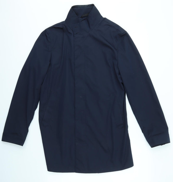 Autograph Womens Blue Overcoat Coat Size S