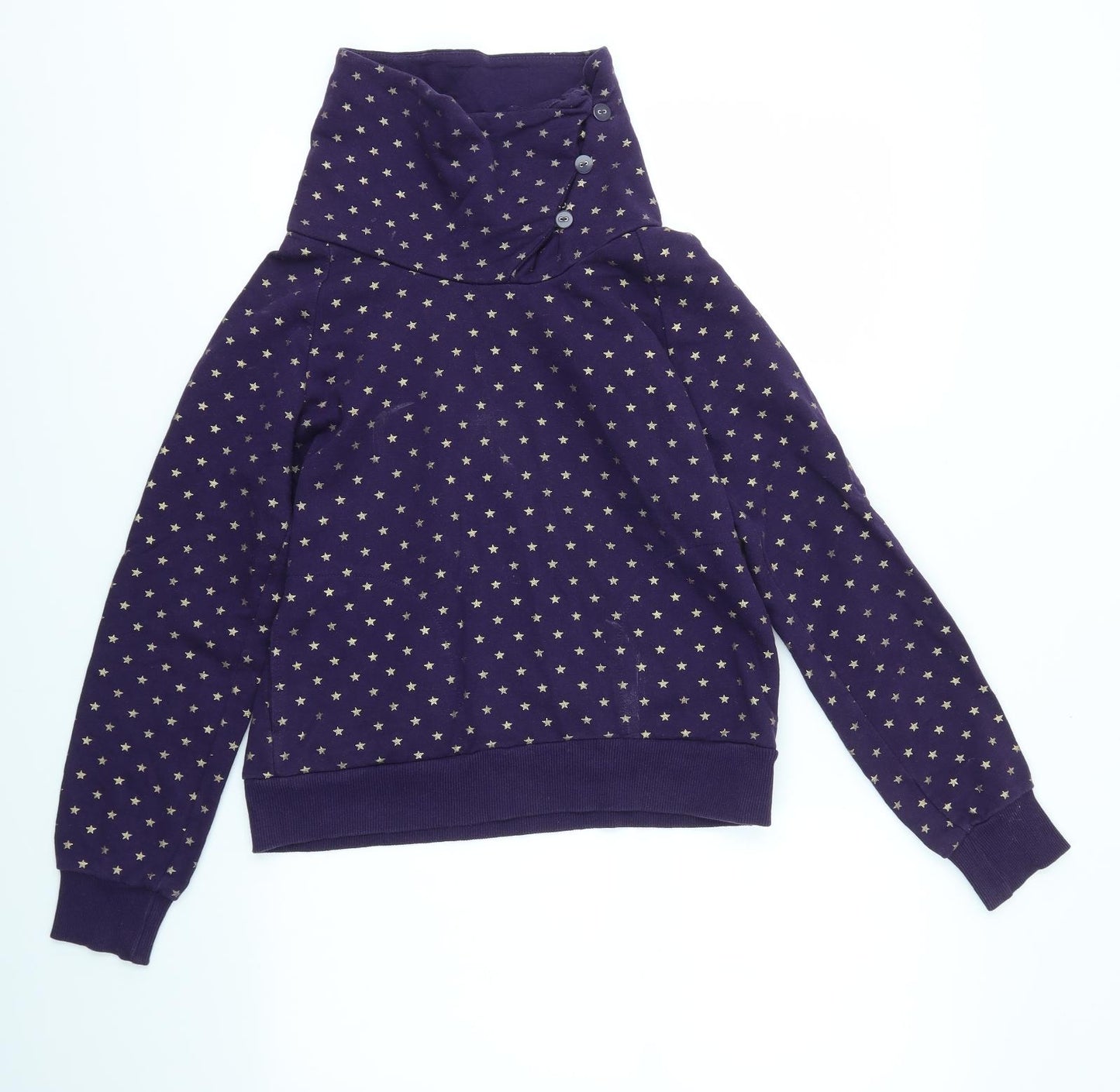 H&M Womens Purple   Pullover Jumper Size 14  - STARS
