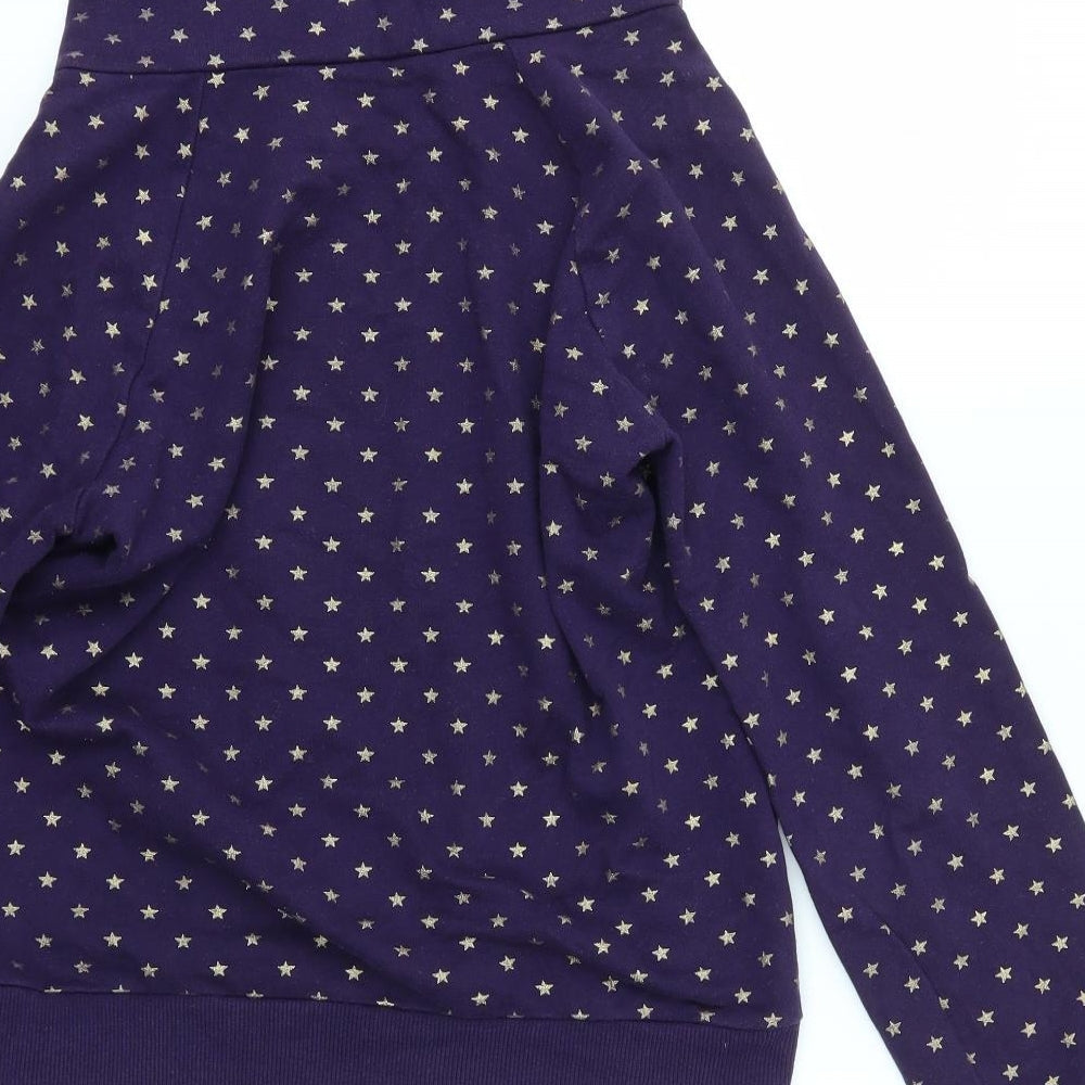 H&M Womens Purple   Pullover Jumper Size 14  - STARS