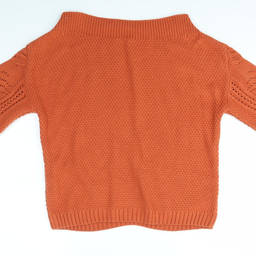 Matalan Womens Orange   Pullover Jumper Size M