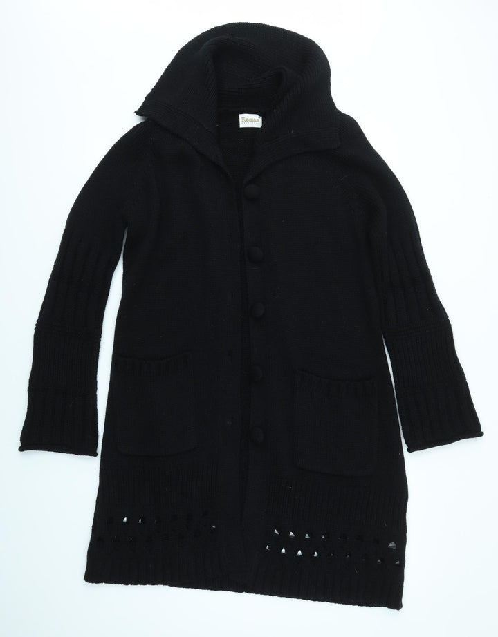 Roman Originals Womens Black   Cardigan Jumper Size M
