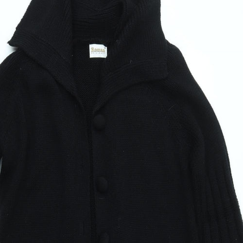 Roman Originals Womens Black   Cardigan Jumper Size M