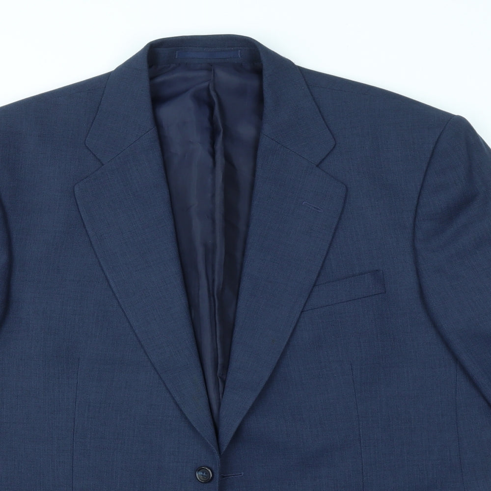 SIMON TAYLOR Mens Blue    Suit Jacket Size 42