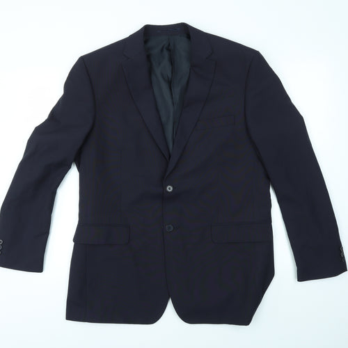 KARL JACKSON Mens Blue    Suit Jacket Size 42