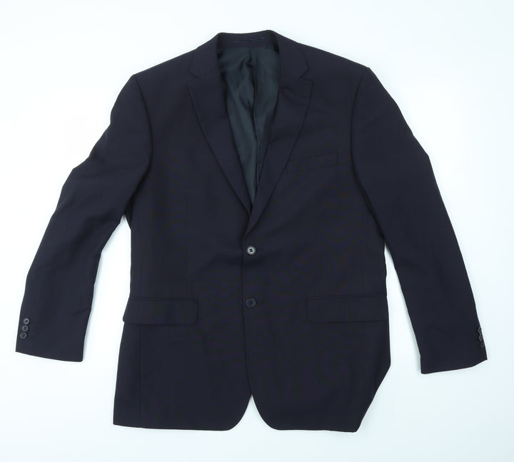 KARL JACKSON Mens Blue Suit Jacket Size 42