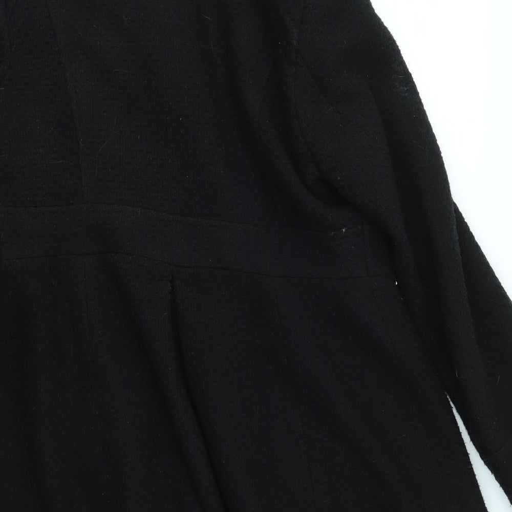 Dorothy Perkins Womens Black   Overcoat Coat Size 14