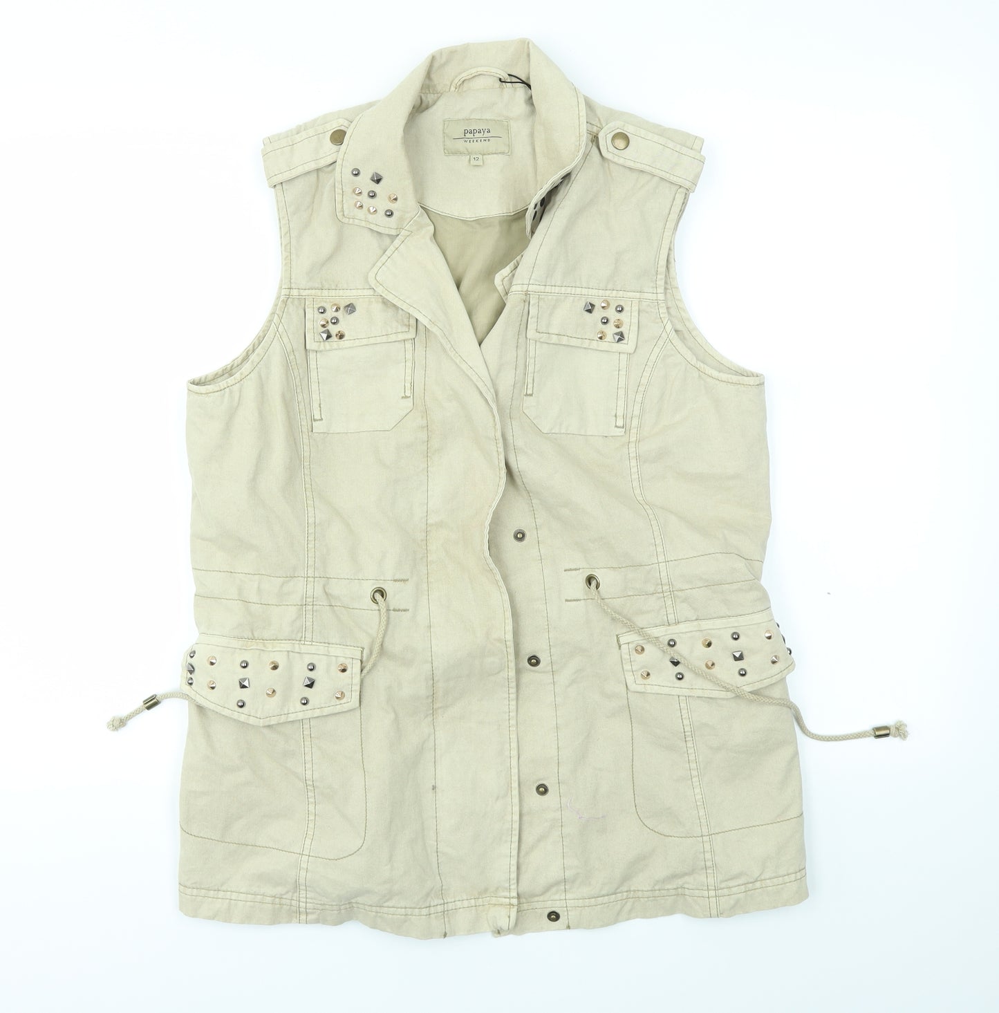 Matalan Womens Beige   Jacket Coat Size 12