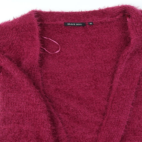 Brave Soul Womens Pink   Cardigan Jumper Size 10
