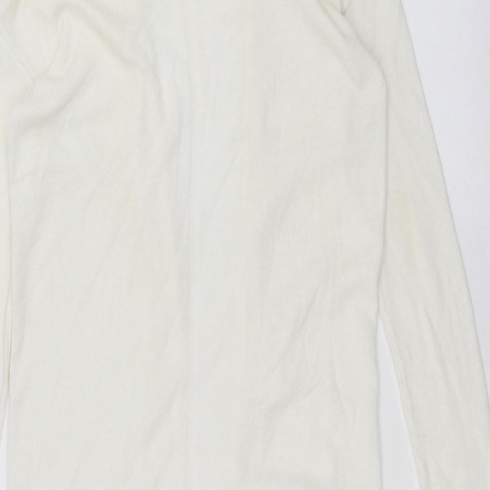 George Womens White   Cardigan Jumper Size 8