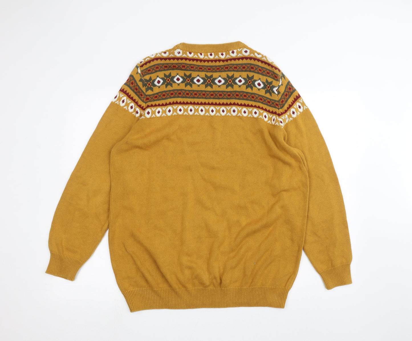Cotton Traders Mens Orange   Pullover Jumper Size L