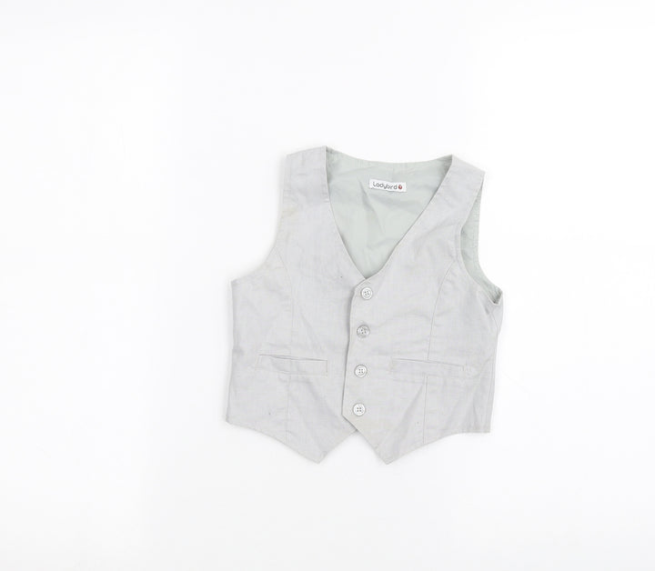 Ladybird Boys Grey Jacket Waistcoat Size 2-3 Years