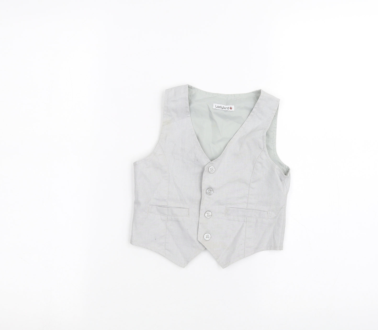 Ladybird Boys Grey   Jacket Waistcoat Size 2-3 Years