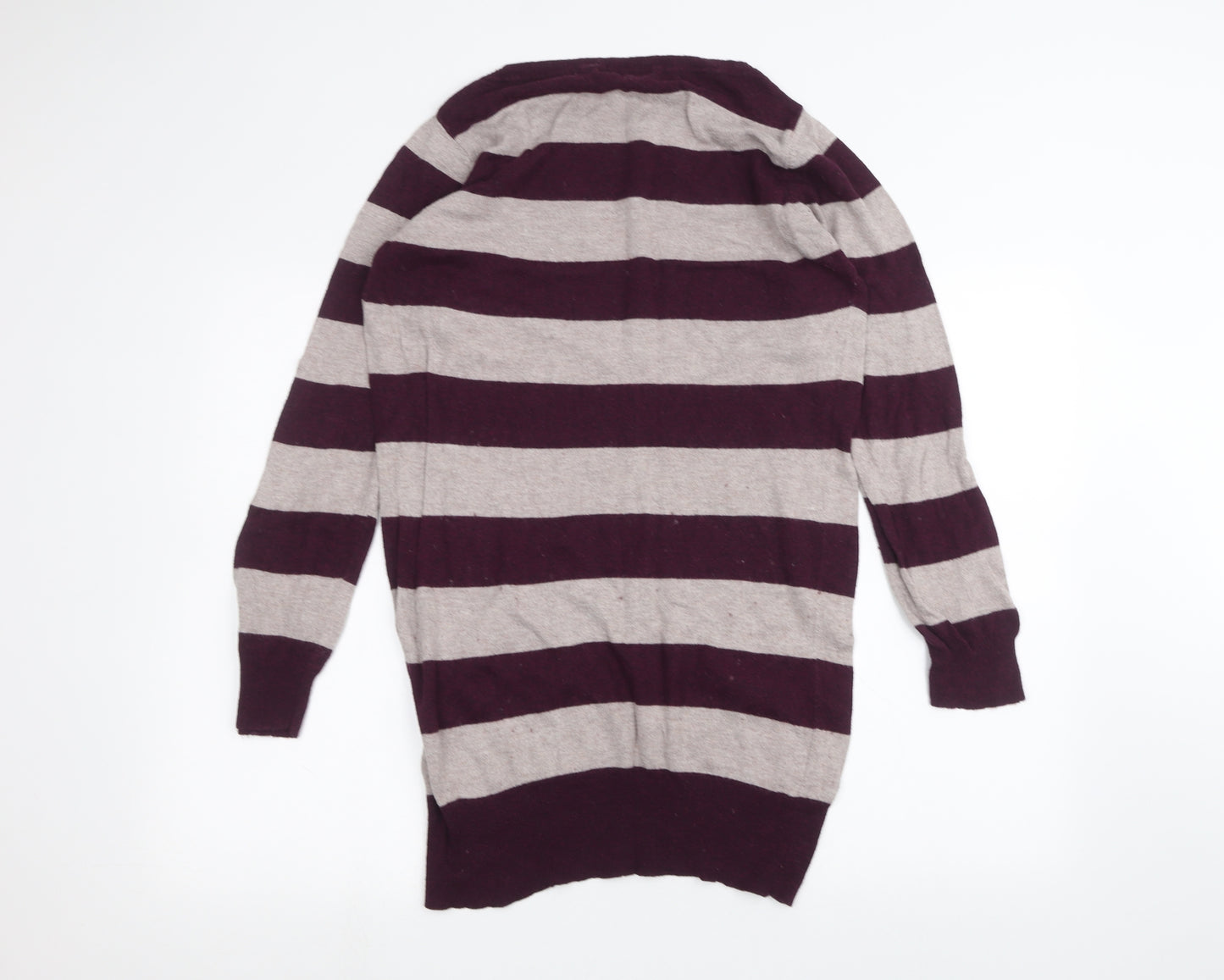 George Womens Purple Striped  Pullover Jumper Size 16