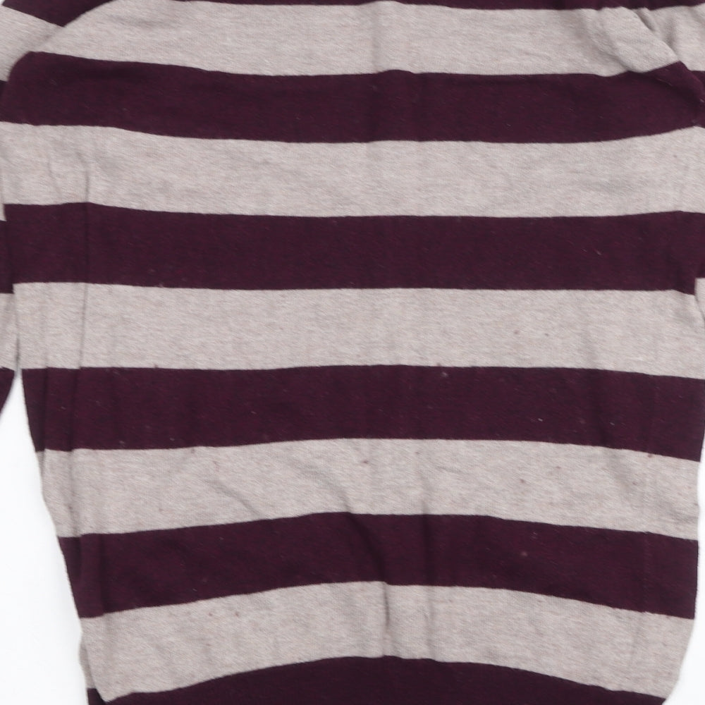 George Womens Purple Striped  Pullover Jumper Size 16