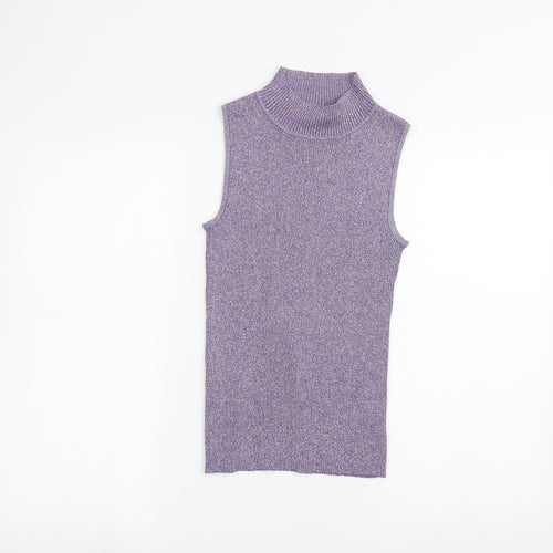 Pure Originals Womens Purple   Basic T-Shirt Size 10