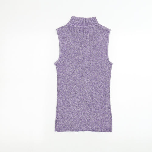 Pure Originals Womens Purple   Basic T-Shirt Size 10