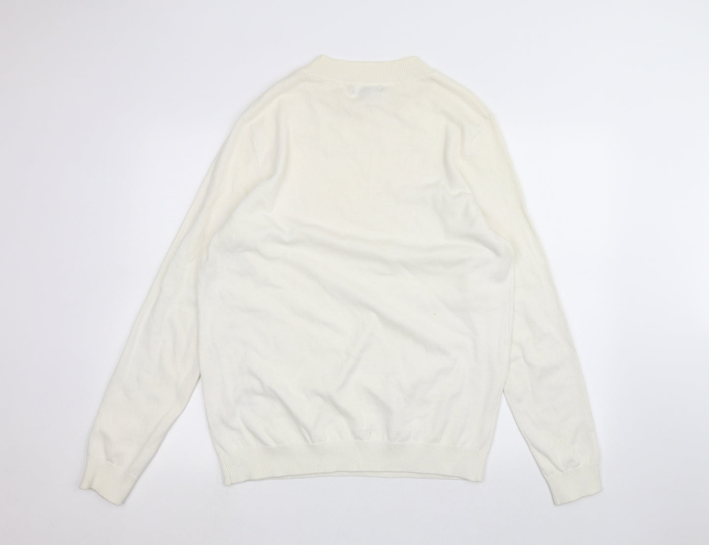 New Look Mens White    T-Shirt Size L
