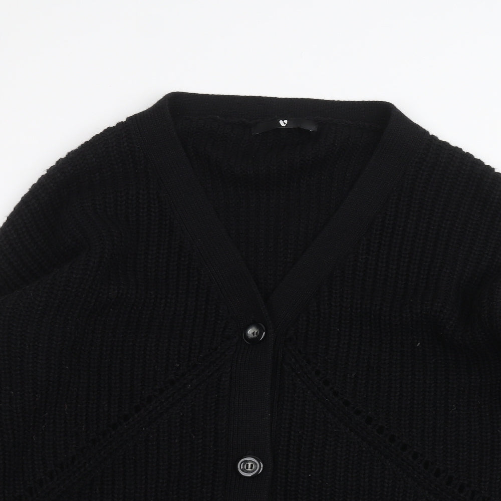 Very Womens Black   Jacket Coatigan Size M