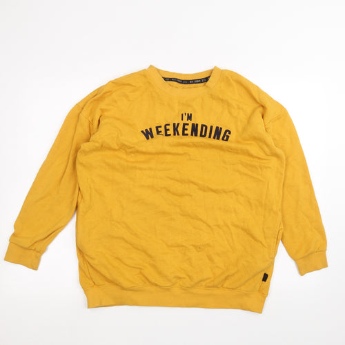 Primark Womens Orange   Pullover Jumper Size S