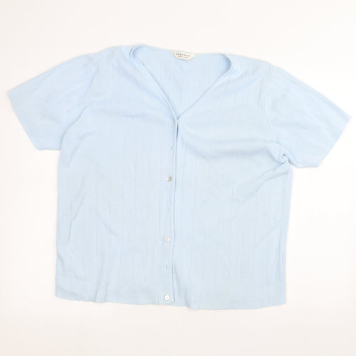 essence Womens Blue   Cardigan Jumper Size 18