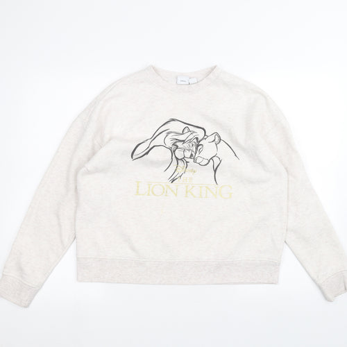Primark Womens White   Pullover Jumper Size S