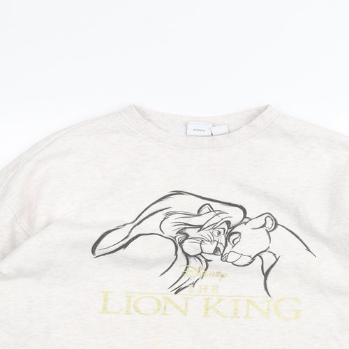 Primark Womens White   Pullover Jumper Size S