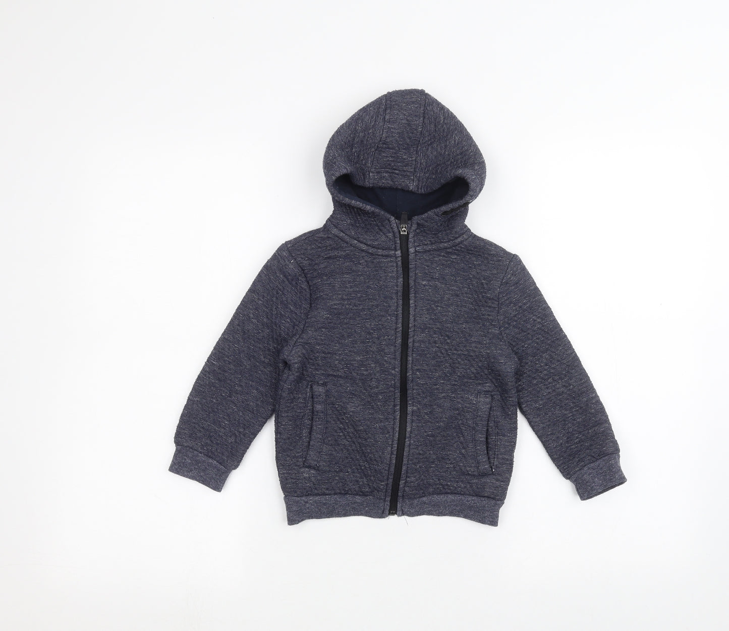 Primark Boys Blue   Full Zip Hoodie Size 4-5 Years