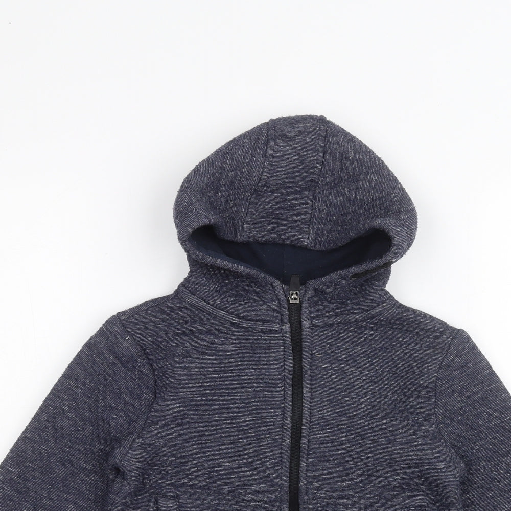 Primark Boys Blue   Full Zip Hoodie Size 4-5 Years