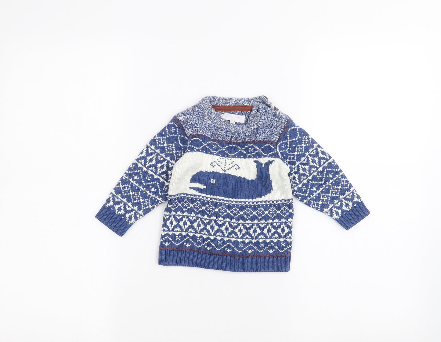 Cadet Baby Blue   Pullover Jumper Size 6-9 Months  - Christmas