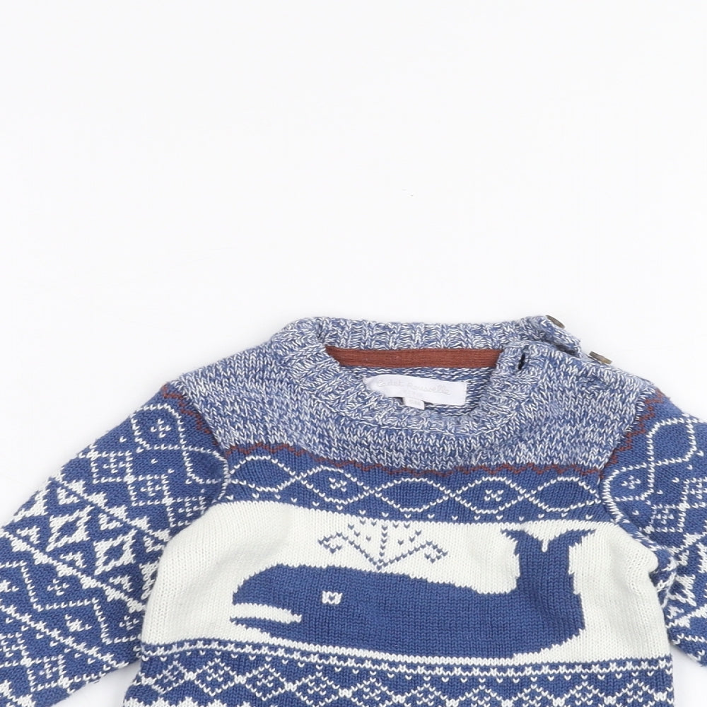 Cadet Baby Blue   Pullover Jumper Size 6-9 Months  - Christmas