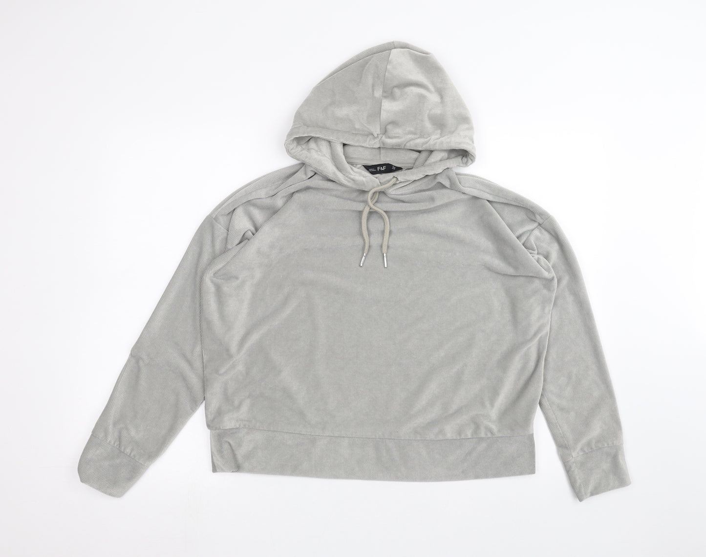 F&F Womens Grey   Pullover Hoodie Size 12
