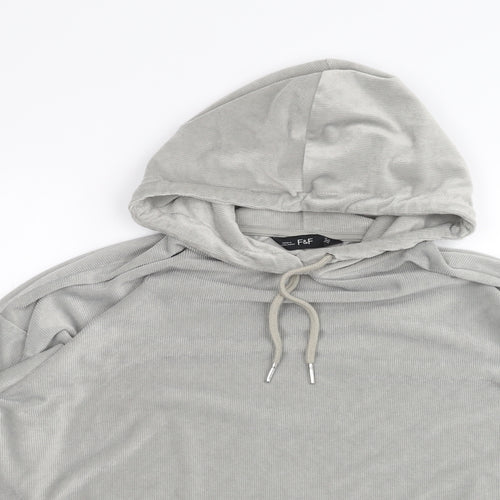 F&F Womens Grey   Pullover Hoodie Size 12