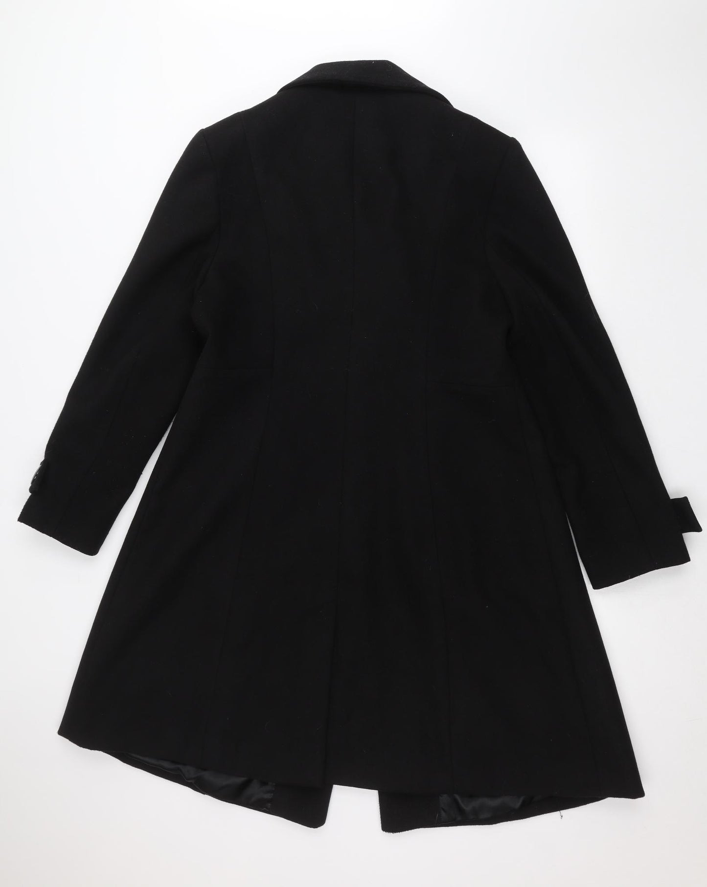 ALEX & CO Womens Black   Overcoat Coat Size 18