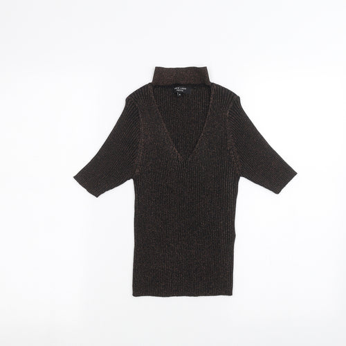 New Look Womens Black   Basic T-Shirt Size 8