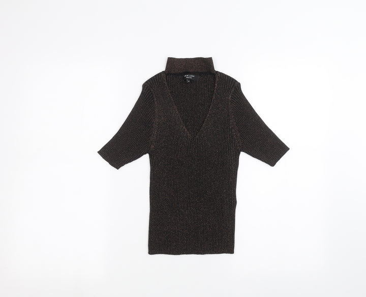 New Look Womens Black   Basic T-Shirt Size 8