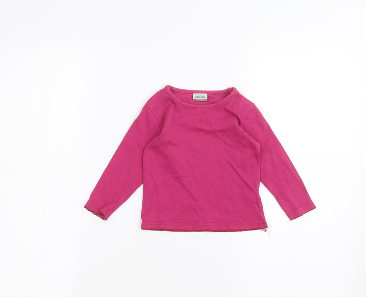 Cherokee Baby Pink Basic T-Shirt Size 9-12 Months
