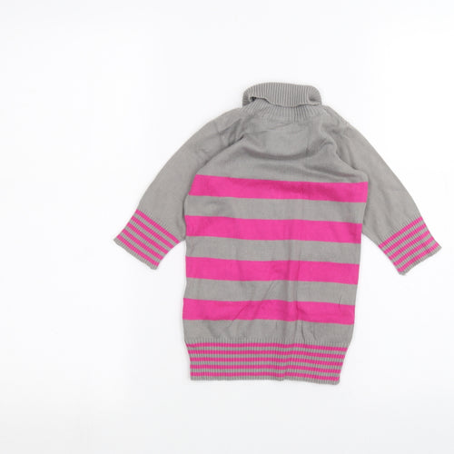 Marks and Spencer Baby Grey Striped  Basic T-Shirt Size 9-12 Months