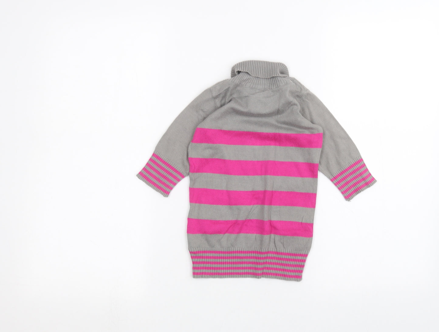 Marks and Spencer Baby Grey Striped  Basic T-Shirt Size 9-12 Months
