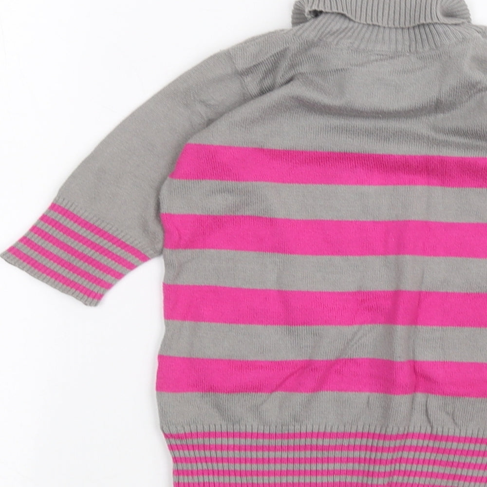 Marks and Spencer Baby Grey Striped  Basic T-Shirt Size 9-12 Months