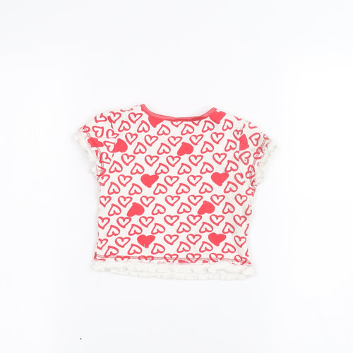 Adam kids Baby White   Basic T-Shirt Size 9-12 Months